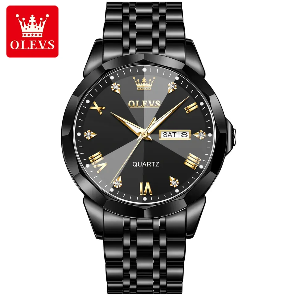 OLEVS 9931 Full Black Man’s Watch - Image 3