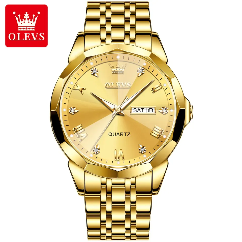 OLEVS 9931 Full Golden Man’s Watch - Image 2