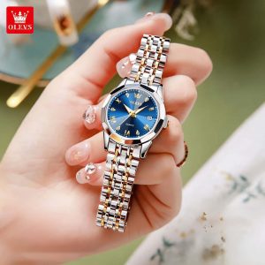 OLEVS 9931 Women’s Watch Golden Blue