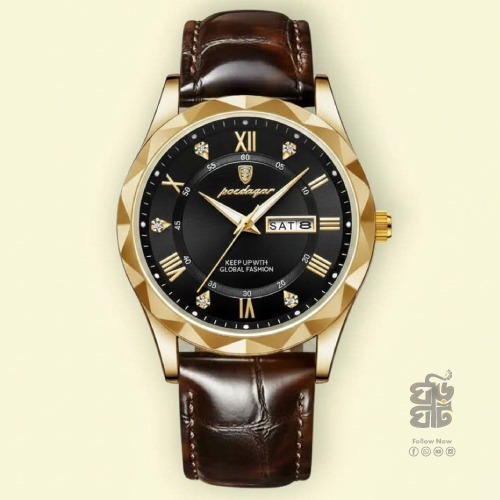 POEDAGAR (Golden Black) Men’s Watch