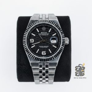 ROLEX High Quality (Silver-Black) Men’s Watch